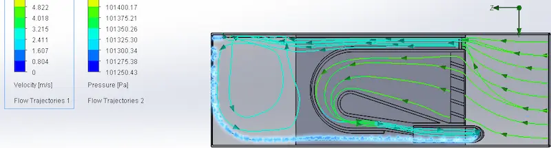 Diagram showing how wind creates powerful suction to pull moisture out